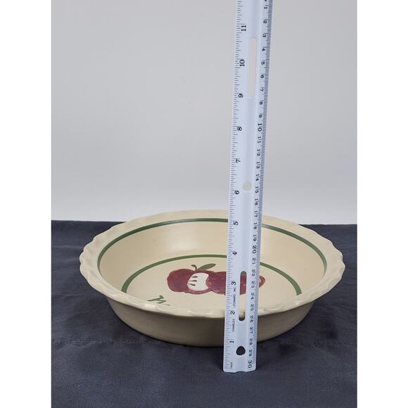 Apples & Middletown Decorative Ceramic Deep Dish 10.5" Collectors Pie Plate - Picture 7 of 7